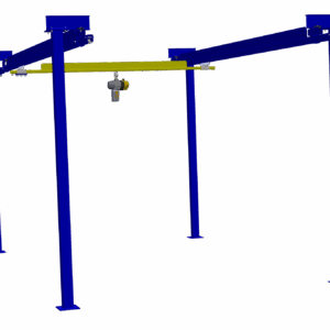 Headerless Freestanding Workstation Crane